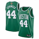 Men's Boston Celtics #44 Jaden Springer Kelly Green 2024 Finals Champions Icon Edition Stitched Basketball Jersey Dzhi,baseball caps,new era cap wholesale,wholesale hats