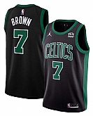 Men's Boston Celtics #7 Jaylen Brown Black Statement Edition Stitched Basketball Jersey Dzhi,baseball caps,new era cap wholesale,wholesale hats