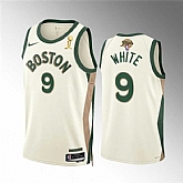 Men's Boston Celtics #9 Derrick White 2024 Finals Champions City Edition Stitched Basketball Jersey Dzhi,baseball caps,new era cap wholesale,wholesale hats