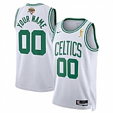 Men's Boston Celtics Active Player Custom White 2024 Finals Champions Association Edition Stitched Basketball Jersey,baseball caps,new era cap wholesale,wholesale hats