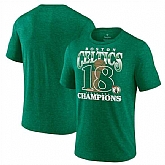 Men's Boston Celtics Kelly Green 18-Time NBA Finals Champions Tri-Blend T-Shirt,baseball caps,new era cap wholesale,wholesale hats