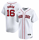 Men's Boston Red Sox #16 Jarren Duran White 2024 Home Limited Stitched Baseball Jersey Dzhi,baseball caps,new era cap wholesale,wholesale hats