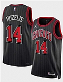 Men's Chicago Bulls #14 Matas Buzelis Black 2024 Draft Statement Edition Stitched Basketball Jersey Dzhi,baseball caps,new era cap wholesale,wholesale hats