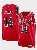 Men's Chicago Bulls #14 Matas Buzelis Red 2024 Draft Icon Edition Stitched Basketball Jersey Dzhi,baseball caps,new era cap wholesale,wholesale hats