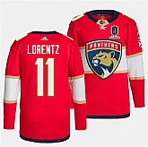 Men's Florida Panthers #11 Steven Lorentz Red Home 2024 Stanley Cup Champions Stitched Jersey Dzhi,baseball caps,new era cap wholesale,wholesale hats