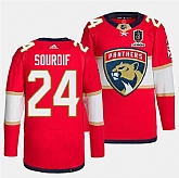 Men's Florida Panthers #24 Justin Sourdif Red Home 2024 Stanley Cup Champions Stitched Jersey Dzhi,baseball caps,new era cap wholesale,wholesale hats