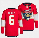 Men's Florida Panthers #6 Mike Reilly Red Home 2024 Stanley Cup Champions Stitched Jersey Dzhi,baseball caps,new era cap wholesale,wholesale hats