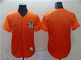 Men's Houston Astros Blank Orange Fade Stitched Baseball Jersey,baseball caps,new era cap wholesale,wholesale hats