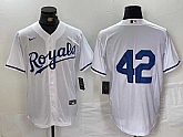 Men's Kansas City Royals #42 Jackie Robinson White Cool Base Stitched Baseball Jersey,baseball caps,new era cap wholesale,wholesale hats