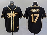 Men's Los Angeles Dodgers #17 Shohei Ohtani Black Gold World Series Champions Cool Base Stitched Jersey,baseball caps,new era cap wholesale,wholesale hats