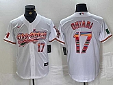 Men's Los Angeles Dodgers #17 Shohei Ohtani White Mexico Cool Base Stitched Jersey Dzhi,baseball caps,new era cap wholesale,wholesale hats