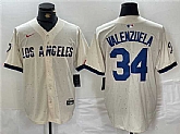 Men's Los Angeles Dodgers #34 Toro Valenzuela Cream Stitched Baseball Jersey,baseball caps,new era cap wholesale,wholesale hats