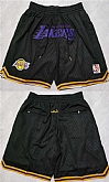 Men's Los Angeles Lakers Black Shorts,baseball caps,new era cap wholesale,wholesale hats