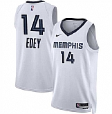 Men's Memphis Grizzlies #14 Zach Edey White 2024 Draft Association Edition Stitched Jersey Dzhi,baseball caps,new era cap wholesale,wholesale hats