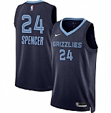 Men's Memphis Grizzlies #24 Cam Spencer Navy 2024 Draft Icon Edition Stitched Jersey Dzhi,baseball caps,new era cap wholesale,wholesale hats