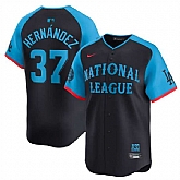 Men's National League #37 Teoscar Hernandez Navy 2024 All-Star Limited Stitched Baseball Jersey,baseball caps,new era cap wholesale,wholesale hats