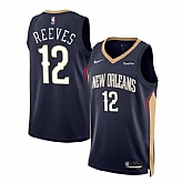 Men's New Orleans Pelicans #12 Antonio Reeves Navy 2024 Draft Icon Edition Stitched Basketball Jersey Dzhi,baseball caps,new era cap wholesale,wholesale hats