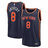 Men's New York Knicks #8 OG Anunoby Navy Statement Edition Stitched Basketball Jersey Dzhi,baseball caps,new era cap wholesale,wholesale hats