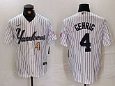 Men's New York Yankees #4 Lou Gehrig White Pinstripe Fashion Cool Base Jerseys,baseball caps,new era cap wholesale,wholesale hats