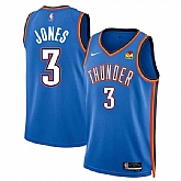 Men's Oklahoma City Thunder #3 Dillon Jones Blue 2024 Draft Icon Edition Stitched Basketball Jersey Dzhi,baseball caps,new era cap wholesale,wholesale hats