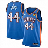 Men's Oklahoma City Thunder #44 Nikola Topic Blue 2024 Draft Icon Edition Stitched Basketball Jersey Dzhi,baseball caps,new era cap wholesale,wholesale hats