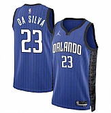 Men's Orlando Magic #23 Tristan Da Silva Blue 2024 Draft Statement Edition Stitched Basketball Jersey Dzhi,baseball caps,new era cap wholesale,wholesale hats