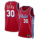 Men's Philadelphia 76ers #30 Adam Bona Red 2024 Draft Statement Edition Basketball Stitched Jersey Dzhi,baseball caps,new era cap wholesale,wholesale hats