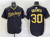 Men's Pittsburgh Pirates #30 Paul Skenes Black Stitched Baseball Jersey,baseball caps,new era cap wholesale,wholesale hats