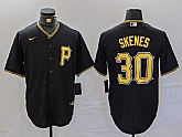 Men's Pittsburgh Pirates #30 Paul Skenes Black Stitched MLB Cool Base Nike Jersey,baseball caps,new era cap wholesale,wholesale hats