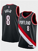 Men's Portland Trail Blazers #8 Deni Avdija Black Icon Edition Stitched Basketball Jersey Dzhi,baseball caps,new era cap wholesale,wholesale hats