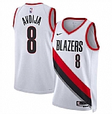 Men's Portland Trail Blazers #8 Deni Avdija White Association Edition Stitched Basketball Jersey Dzhi,baseball caps,new era cap wholesale,wholesale hats