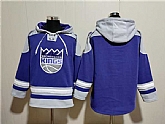 Men's Sacramento Kings Blank Purple Gray Lace-Up Pullover Hoodie,baseball caps,new era cap wholesale,wholesale hats