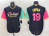 Men's San Diego Padres #19 Tony Gwynn Black City Connect Cool Base Stitched Baseball Jersey,baseball caps,new era cap wholesale,wholesale hats