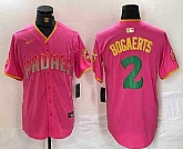 Men's San Diego Padres #2 Xander Bogaerts Pink Fashion Baseball Jersey,baseball caps,new era cap wholesale,wholesale hats