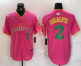 Men's San Diego Padres #2 Xander Bogaerts Pink Player Number Fashion Baseball Jersey,baseball caps,new era cap wholesale,wholesale hats