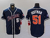 Men's San Diego Padres #51 Trevor Hoffman Navy Player Number Cooperstown Cool Base Jersey,baseball caps,new era cap wholesale,wholesale hats