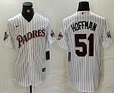 Men's San Diego Padres #51 Trevor Hoffman White Pinstripe Nike Jersey,baseball caps,new era cap wholesale,wholesale hats