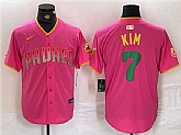 Men's San Diego Padres #7 Ha-Seong Kim Pink Cool Base Stitched Baseball Jersey,baseball caps,new era cap wholesale,wholesale hats