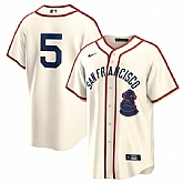 Men's San Francisco Giants #5 Mike Yastrzemski Cream 2024 Rickwood Classic Stitched Baseball Jersey Dzhi,baseball caps,new era cap wholesale,wholesale hats