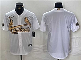 Men's St. Louis Cardinals Blank All-Star White Gold Stitched Baseball Jersey,baseball caps,new era cap wholesale,wholesale hats