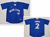 Men's Toronto Blue Jays #2 Justin Turner Blue Cool Base Stitched Jersey,baseball caps,new era cap wholesale,wholesale hats