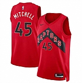 Men's Toronto Raptors #45 Davion Mitchell Red Icon Edition Stitched Basketball Jersey Dzhi,baseball caps,new era cap wholesale,wholesale hats