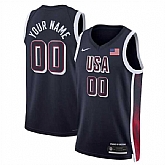 Men's USA Basketball Active Player Custom Navy 2024 Swingman Stitched Jersey,baseball caps,new era cap wholesale,wholesale hats