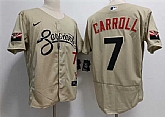 Mens Arizona Diamondbacks #7 Corbin Carroll Nike Tan City Connect Jersey,baseball caps,new era cap wholesale,wholesale hats