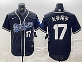 Mens Brooklyn Dodgers #17 Shohei Ohtani Black Cool Base With Patch Stitched Baseball Jerseys,baseball caps,new era cap wholesale,wholesale hats