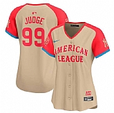 Women's American League #99 Aaron Judge Cream 2024 All-Star Limited Stitched Baseball Jersey(Run Small),baseball caps,new era cap wholesale,wholesale hats