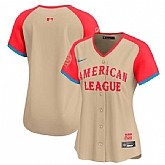 Women's American League Blank Cream 2024 All-Star Limited Stitched Baseball Jersey(Run Small),baseball caps,new era cap wholesale,wholesale hats