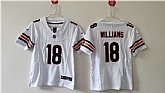 Women's Chicago Bears #18 Caleb Williams White 2024 Draft F.U.S.E. Vapor Football Stitched Jersey(Run Small),baseball caps,new era cap wholesale,wholesale hats