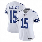 Women's Dallas Cowboys #15 Ezekiel Elliott White Vapor Limited Football Stitched Jersey Dzhi,baseball caps,new era cap wholesale,wholesale hats