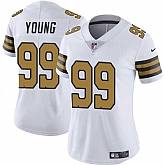 Women's New Orleans Saints #99 Chase Young White Color Rush Vapor Stitched Game Jersey Dzhi,baseball caps,new era cap wholesale,wholesale hats